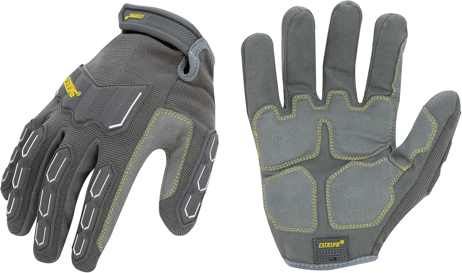 Estwing Impact Resistant Synthetic Leather Palm Work Glove with Anti-Vibration Palm