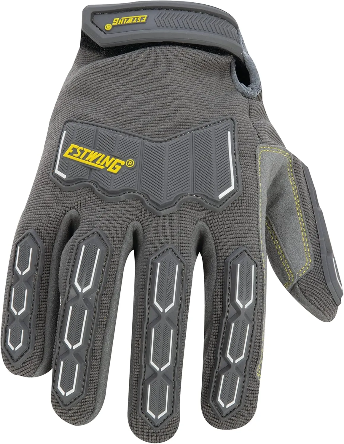 Estwing Impact Resistant Synthetic Leather Palm Work Glove with Anti-Vibration Palm