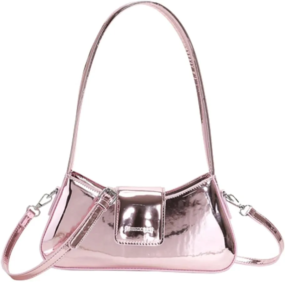 Evening Bag Women Clutch Y2k Sparkly Silver Purse Tote Handbag Shoulder Party Purses Cute Metallic Crossbody Bags 2025