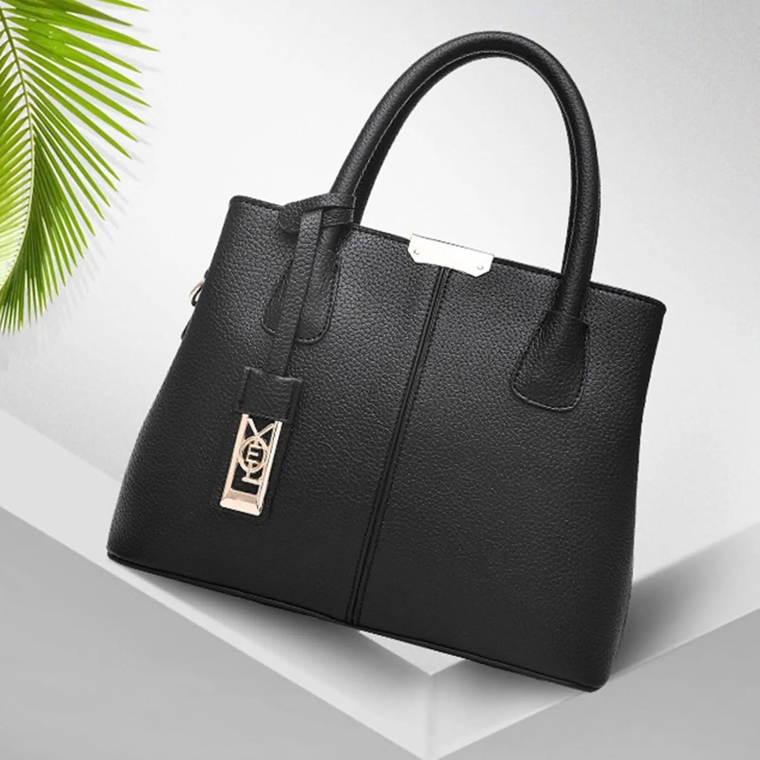 Fashion Handbag Simple Bag Large Capacity One Shoulder Women Bag Vertical Handbag Shoulder Bag for (Black, One Size)