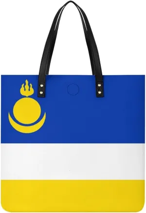 Fashionable Equatorial Guinea Flag Women's Shoulder Bag Large Capacity Leather Tote for Work and Leisure