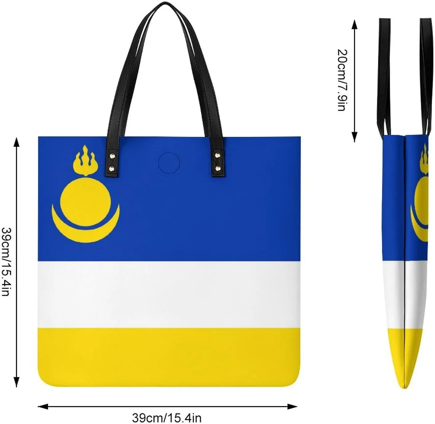 Fashionable Equatorial Guinea Flag Women's Shoulder Bag Large Capacity Leather Tote for Work and Leisure