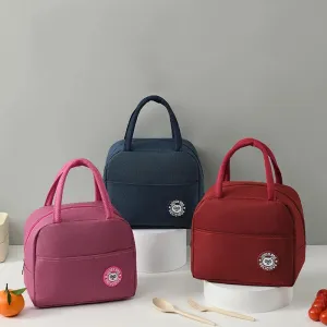 Fashionable Insulated Lunch Bag – Large-Capacity Tote for Kids & Adults, Portable Thermal Picnic Drink Cooler for Office & Outdoor
