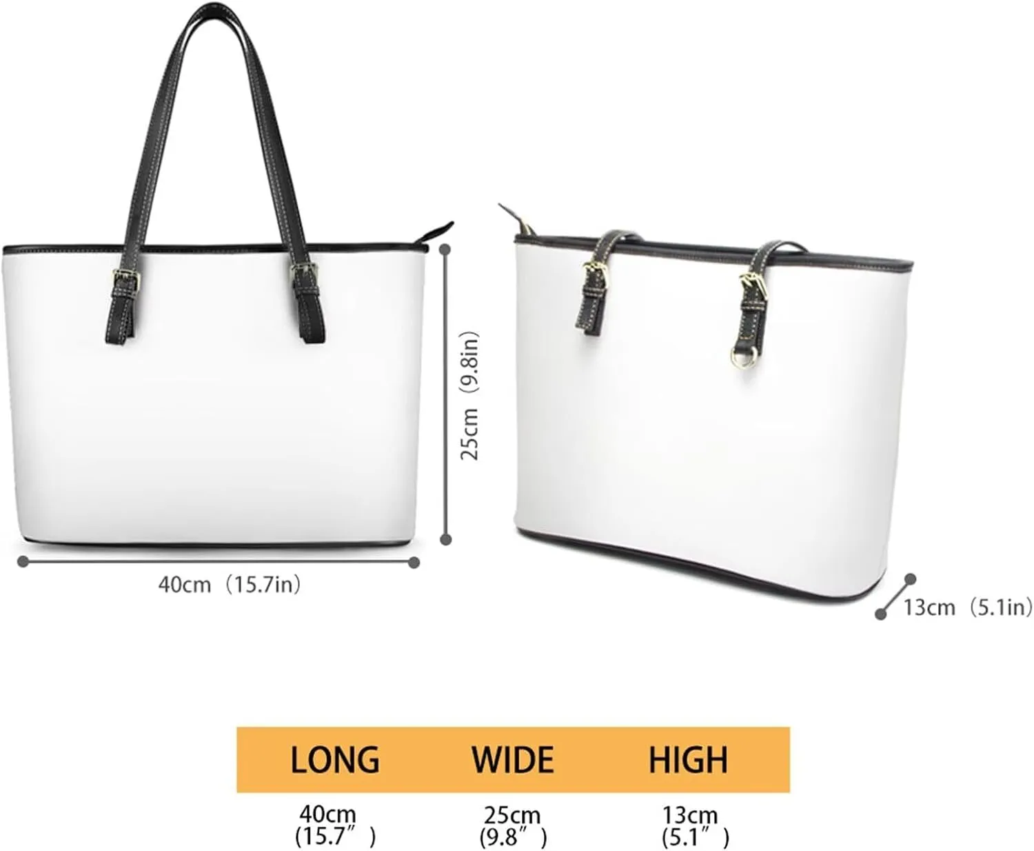 Faux Leather Tote Bag for Women, Modern Art Zipper Shoulder Bag Purses Large Capacity Casual Handbag Work, College