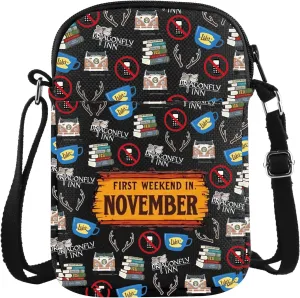 First Weekend In November Stars Hollow Inspired Crossbody Bag Lukes Diner Gift Dragonfly Inn Fall Gazebo Gift