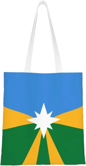 Flag Of Midway, Kentucky Tote Bag for Women Canvas Shopping Bags Reusable Large Capacity Casual Shoulder Handbags Grocery Bags DIY Gift Bags