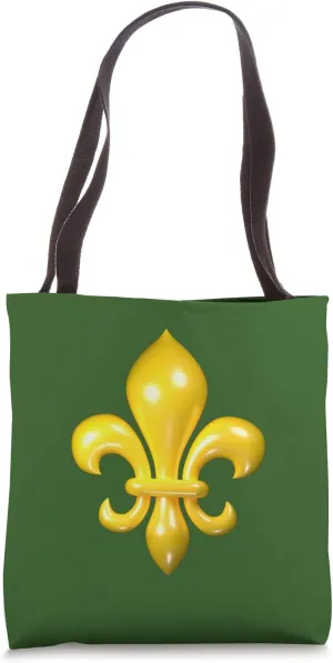 Fleur de Lys or Fleur de Lis Symbol Yellow Tote Bag