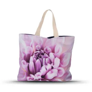 Floral Pink Dahlia Market Tote Bag