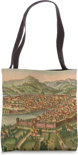 Florence Italy Vintage Map (1750) Tote Bag