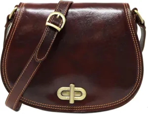 Floto Firenze Women's Saddle Bag Crossbody Shoulder Bag Handbag
