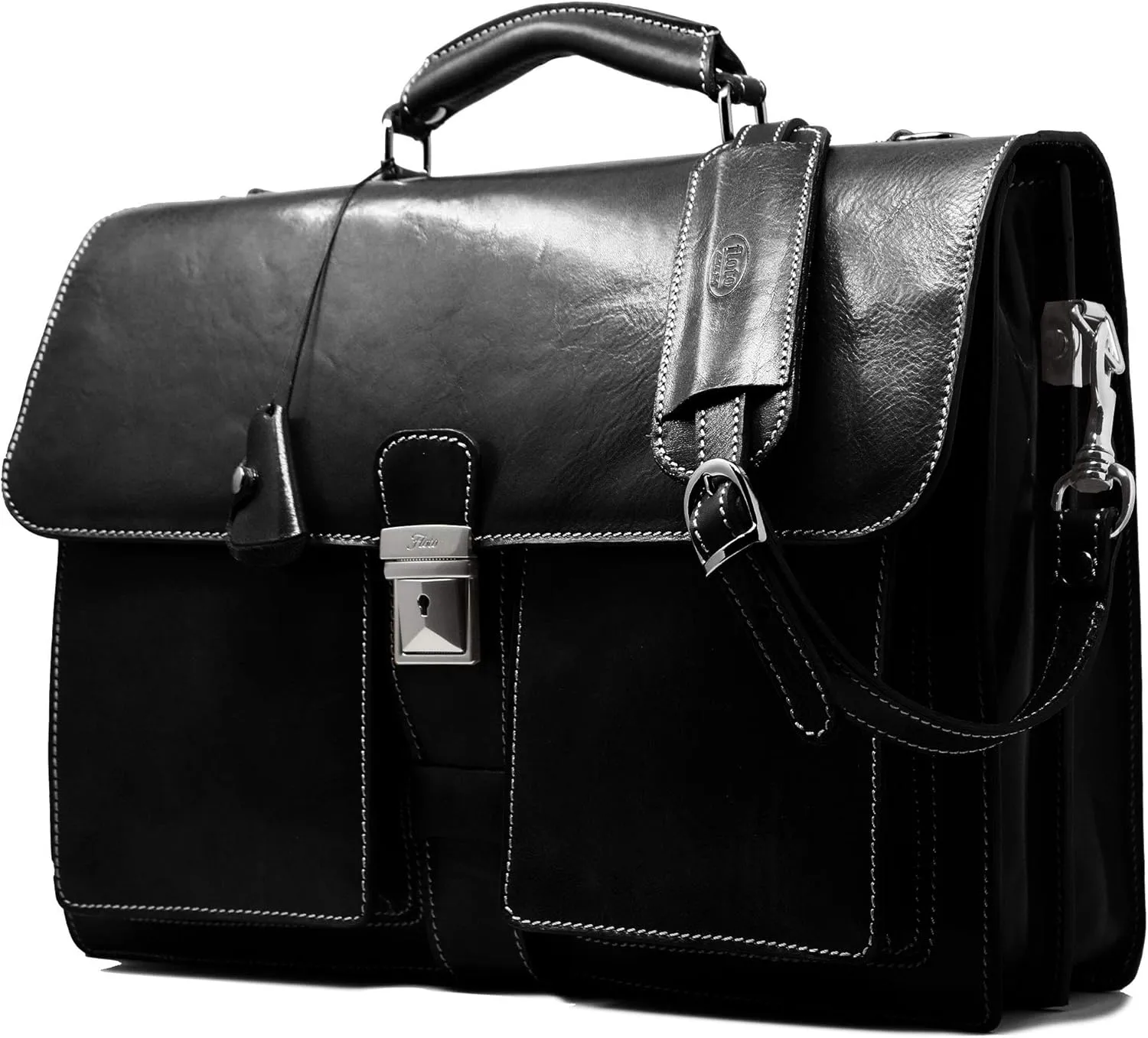 Floto Novella Leather Briefcase – Italian Handmade Briefcase for Men & Women