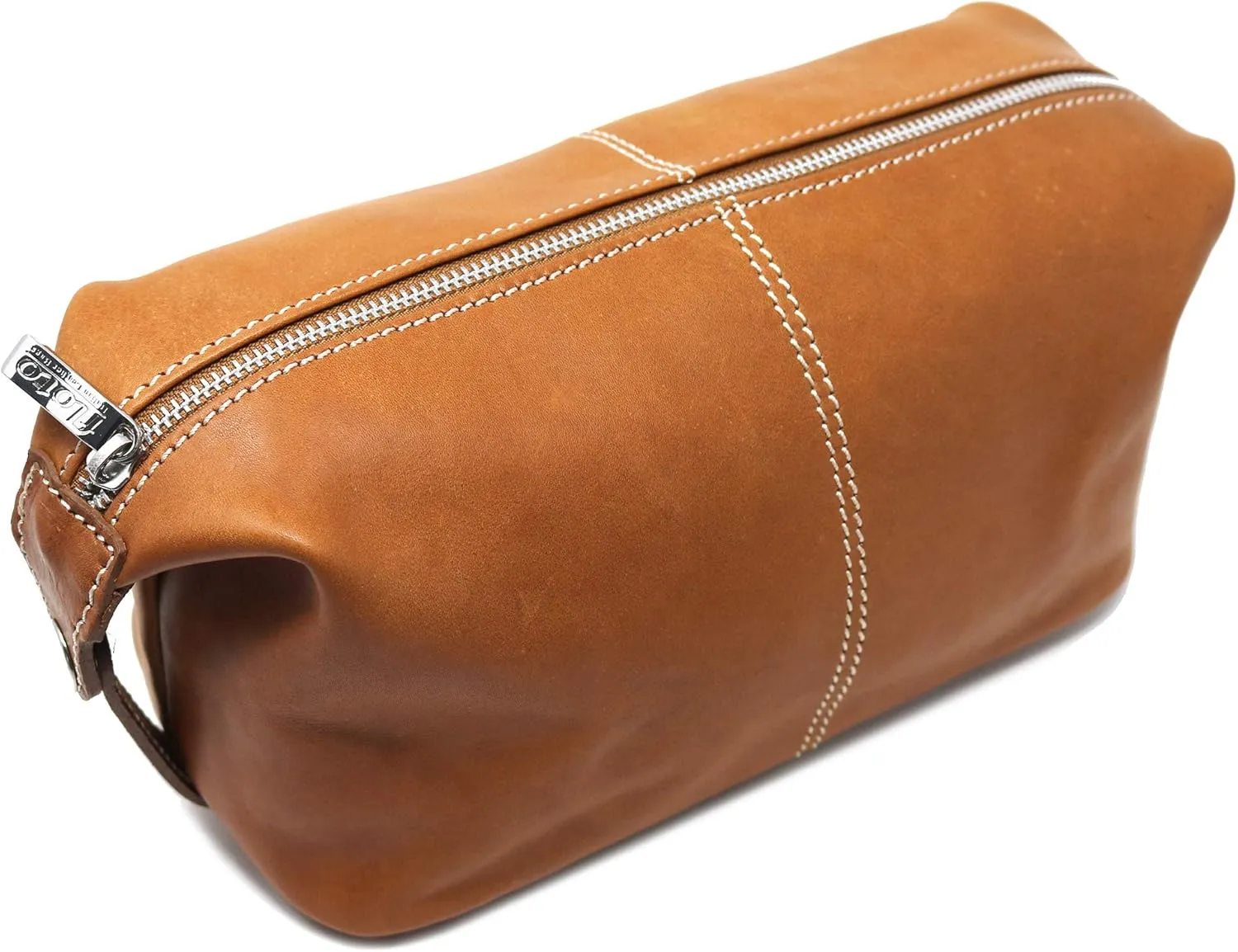 Floto Parma Edition Leather Toiletry Bag Shave Travel Dopp Kit
