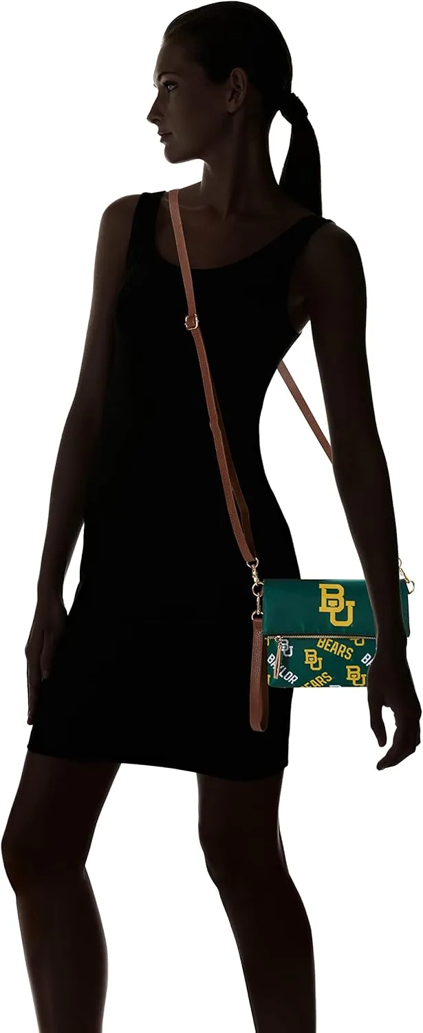 FOCO Womens NCAA Team Logo Printed Collection Foldover Tote Bag