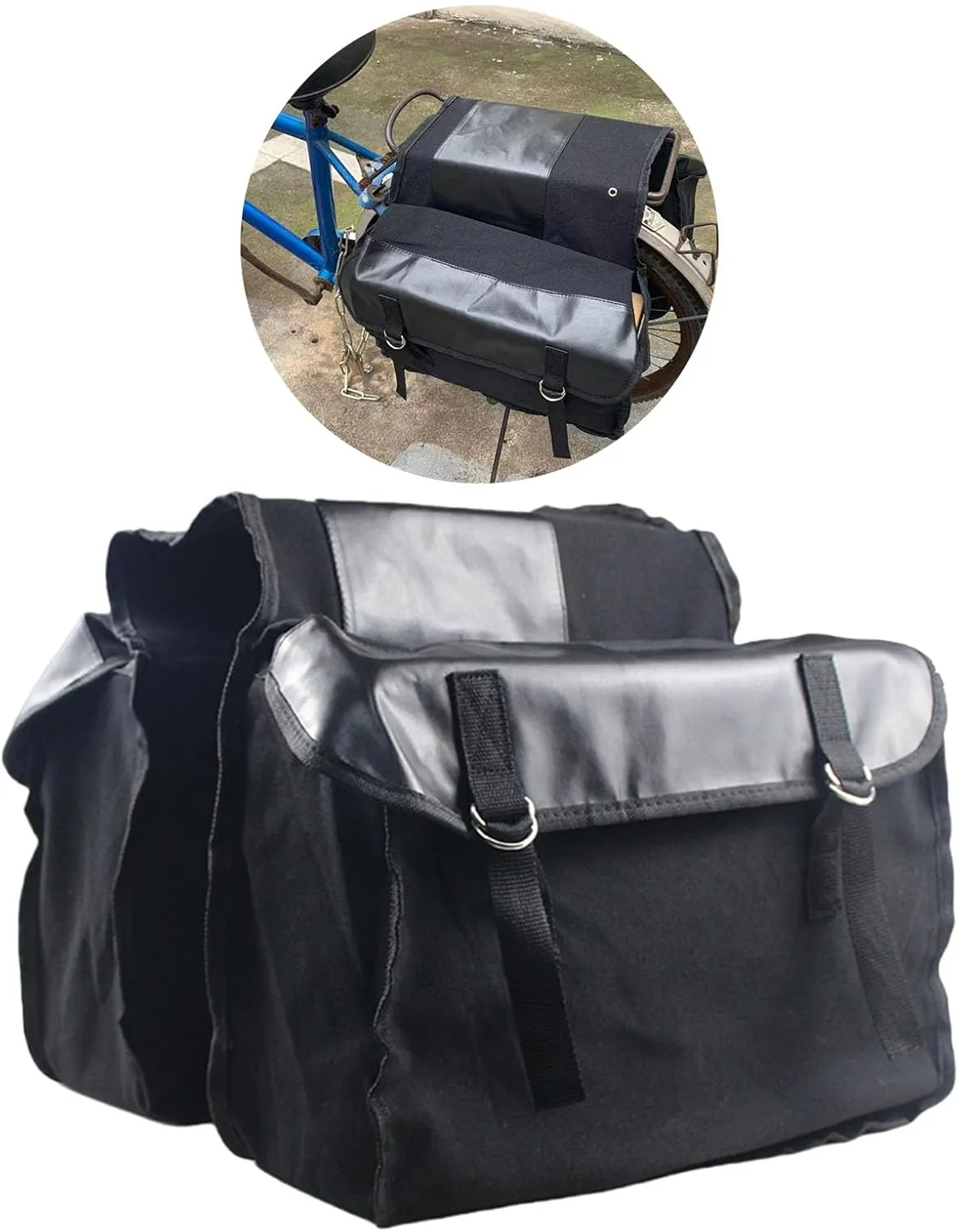 Folded Bike Rack Bag Double Trunk Cycling Panniers Bag Road Bike Storage Bag Suitable For Long Distances Travel