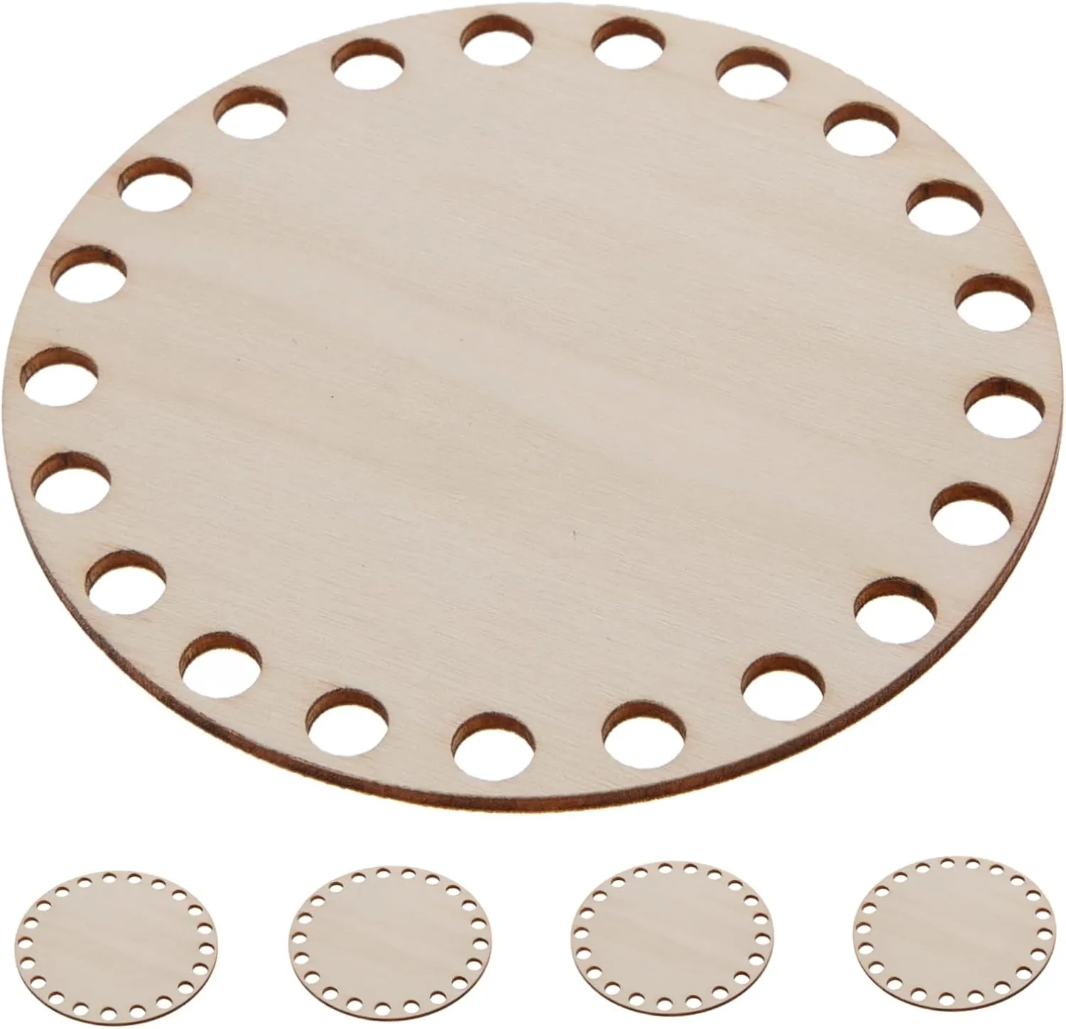 FOMIYES 5pcs Woven Bag Base DIY Wooden Wood Base for Crochet Wood Bag Bottom Basket Weaving Bottom Handbag Weaving Board Material Wooden Basket