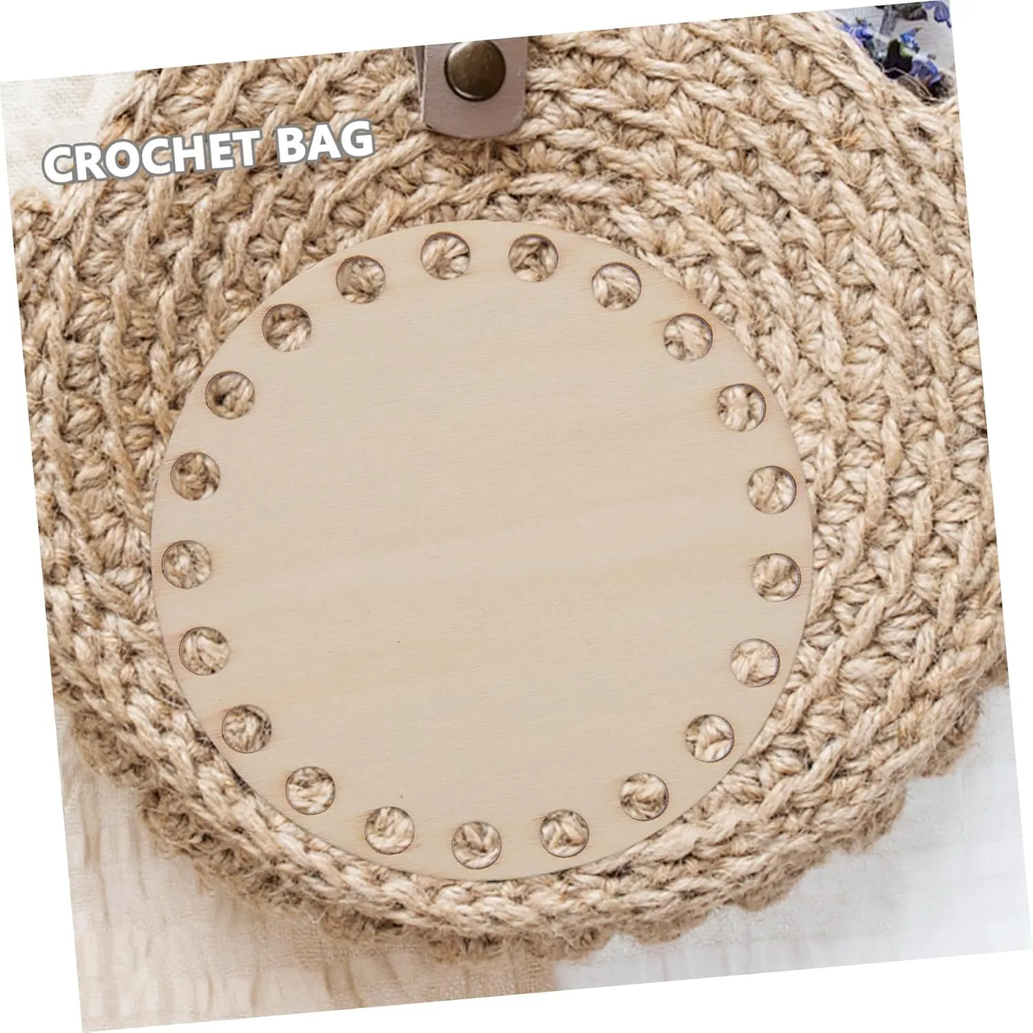 FOMIYES 5pcs Woven Bag Base DIY Wooden Wood Base for Crochet Wood Bag Bottom Basket Weaving Bottom Handbag Weaving Board Material Wooden Basket