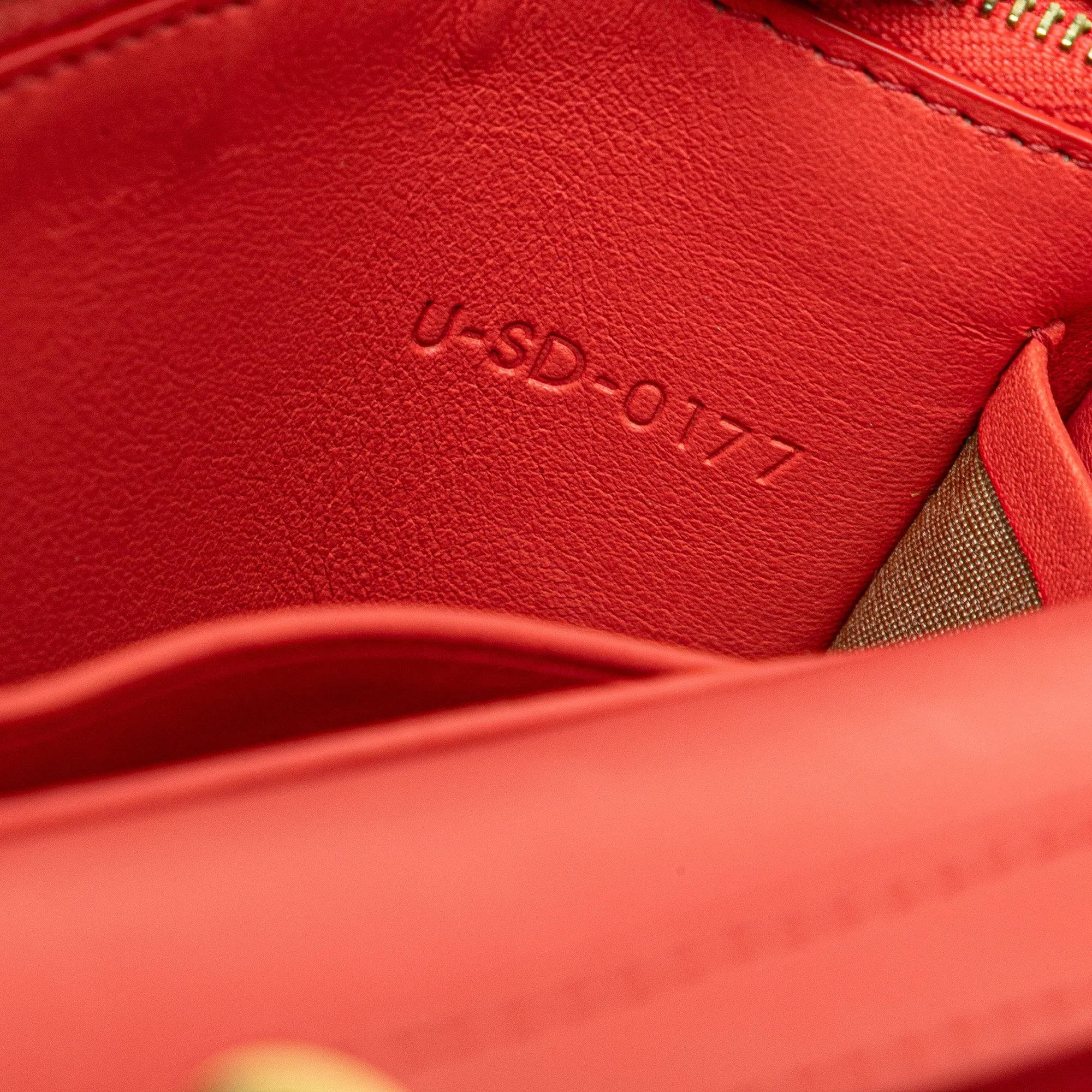 Frame Leather Wallet on Chain