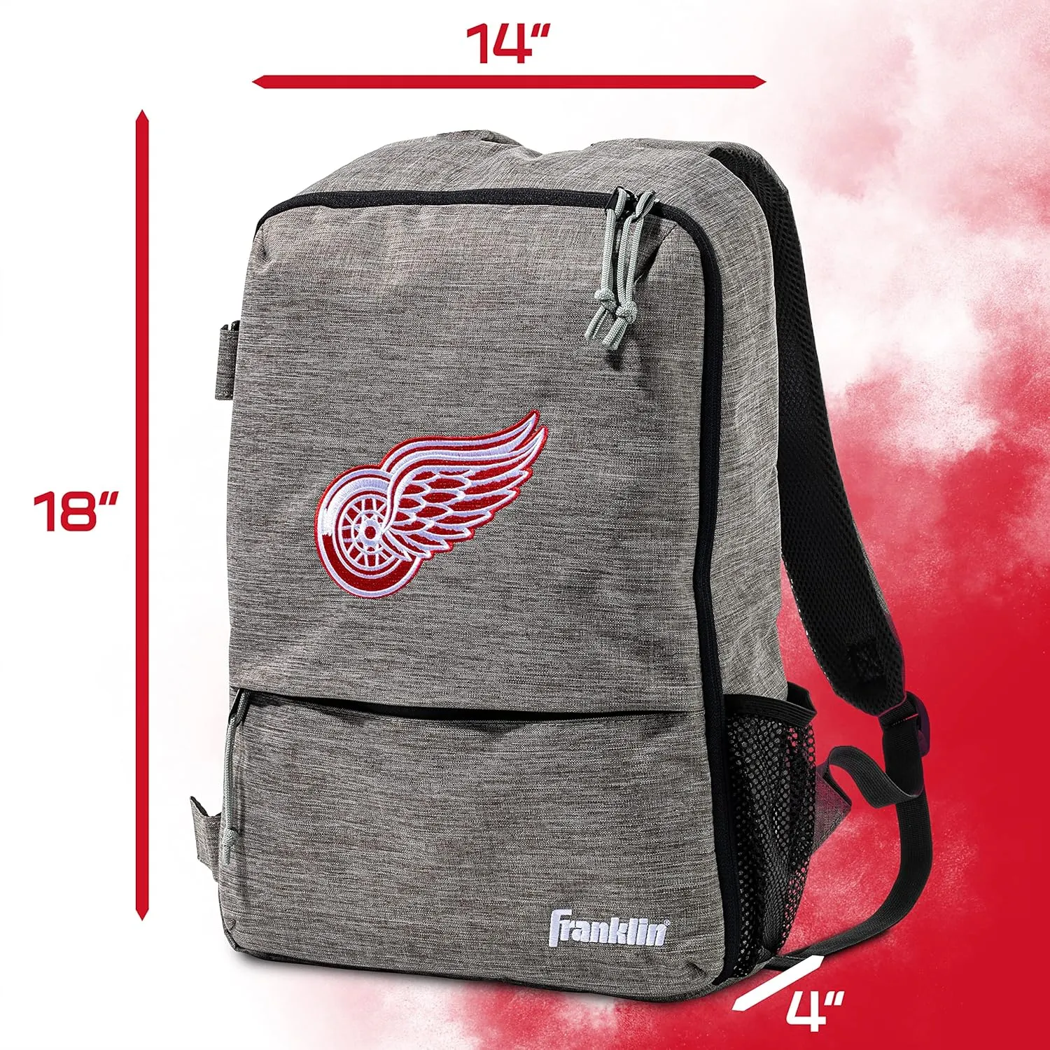 Franklin Sports Street Pack Backpack - Official NHL Hockey Equipment Bags - Authentic Logos and Color