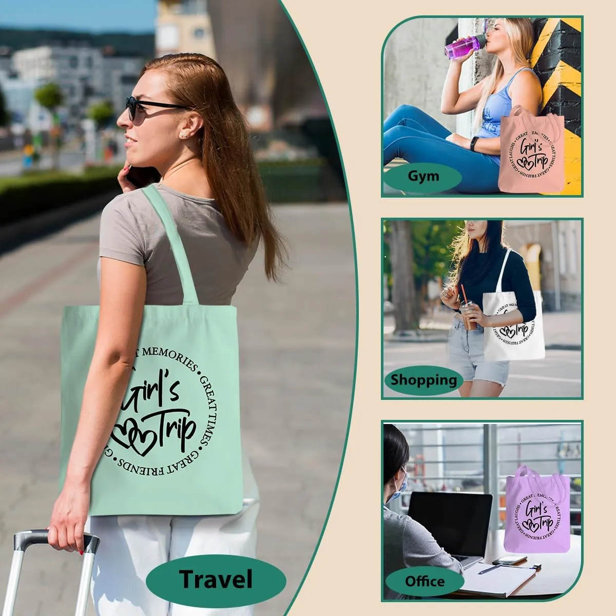 Friend Trip Gifts Favors 2025, Sister Weekend Gifts Tote Bag Goodie Gifts, Bestie Gifts Vacation Weekend Bag Friendship Gifts