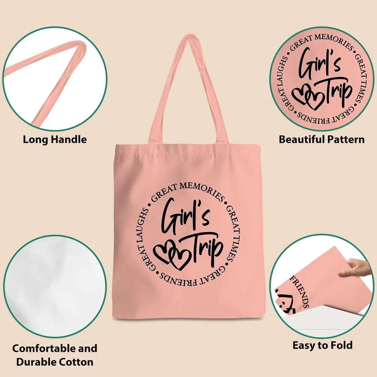 Friend Trip Gifts Favors 2025, Sister Weekend Gifts Tote Bag Goodie Gifts, Bestie Gifts Vacation Weekend Bag Friendship Gifts