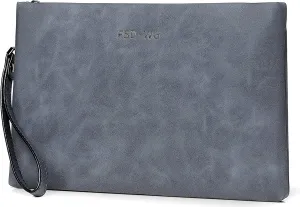FSD.WG Mens Clutch Bag Man Purse Handbag 12 inches Large Hand Bag Big Clutch Wallet 3 COLOR