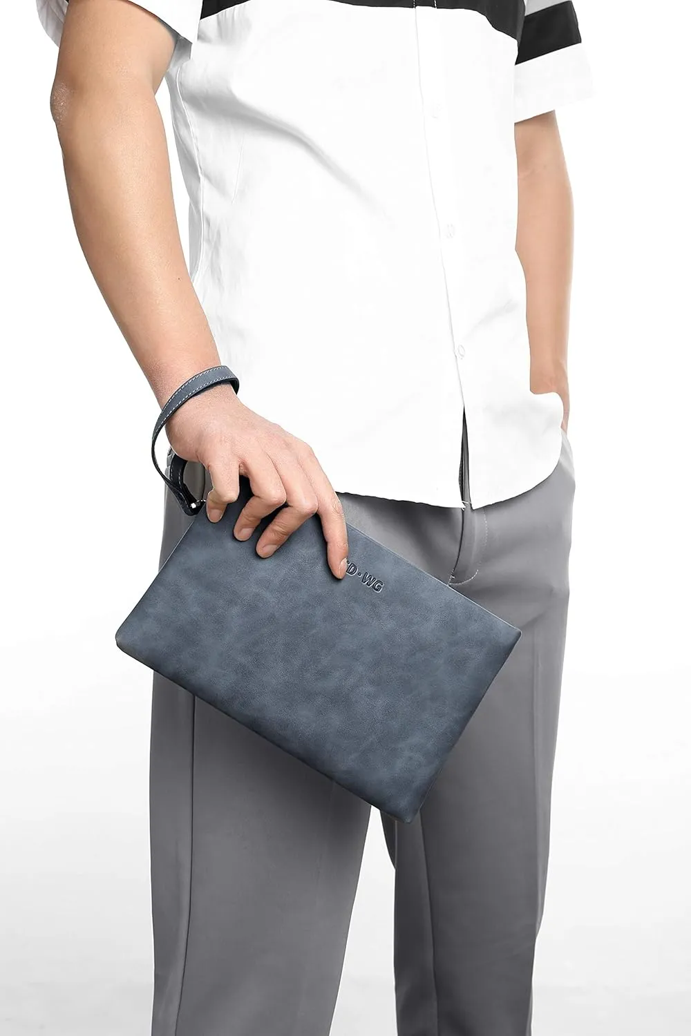 FSD.WG Mens Clutch Bag Man Purse Handbag 12 inches Large Hand Bag Big Clutch Wallet 3 COLOR