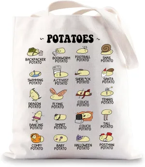 G2TUP Potatoes Tote Bag Lover Gift Shopping Bag Classification Gift Merch