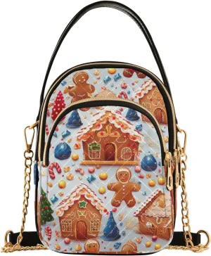 GAIGEO Orange Fall Leaves Handbag with Shoulder Strap, Women's Crossbody, Ladies Crossbody Bag