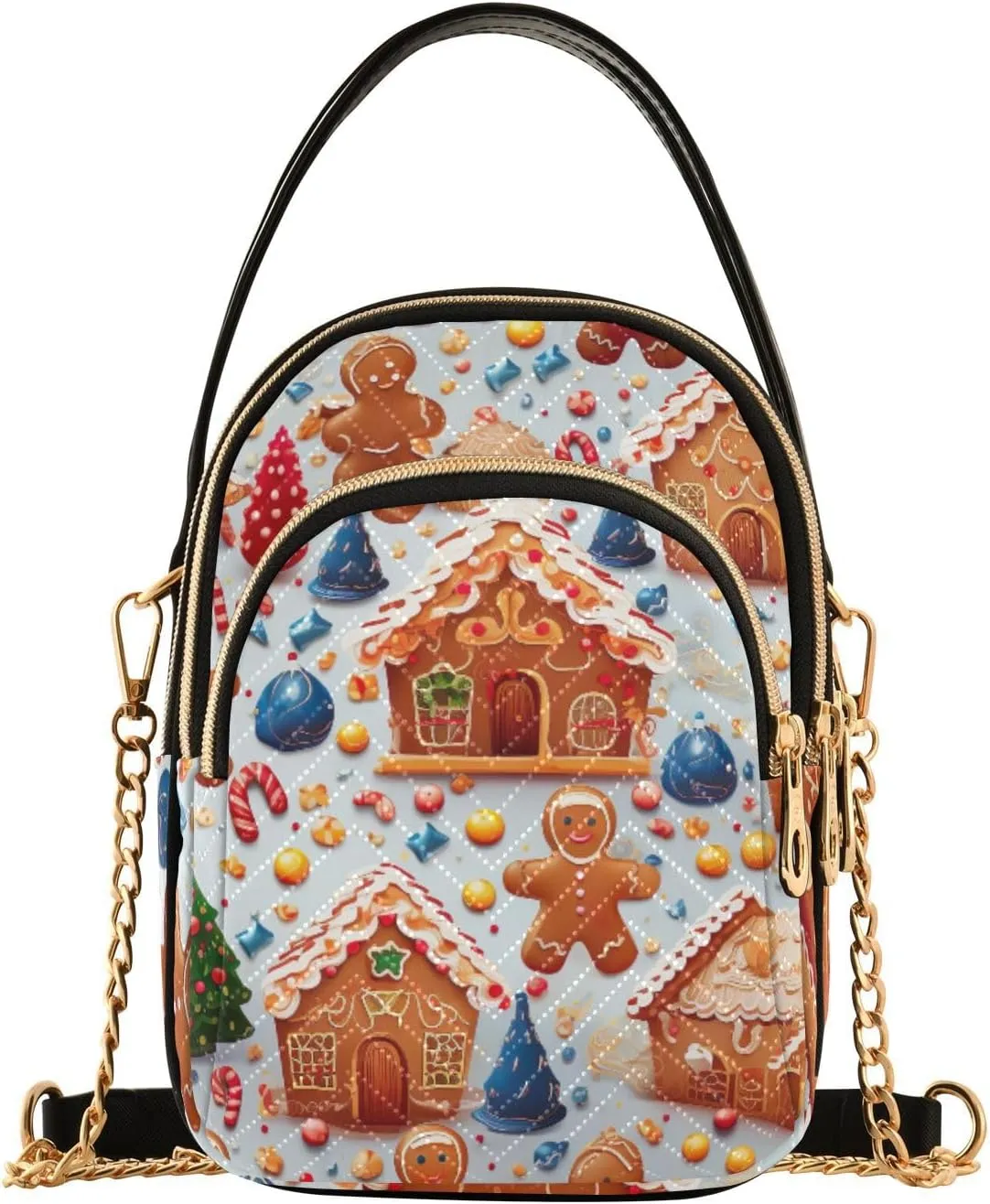 GAIGEO Orange Fall Leaves Handbag with Shoulder Strap, Women's Crossbody, Ladies Crossbody Bag