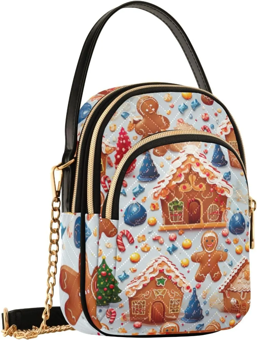 GAIGEO Orange Fall Leaves Handbag with Shoulder Strap, Women's Crossbody, Ladies Crossbody Bag