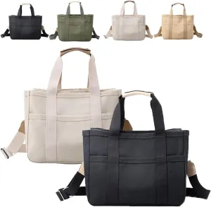 Gilmare Giee Tote Bag,Gilmare Giee Everyday Tote Bag,Large Capacity Canvas Bag for Women with 4 Compartment