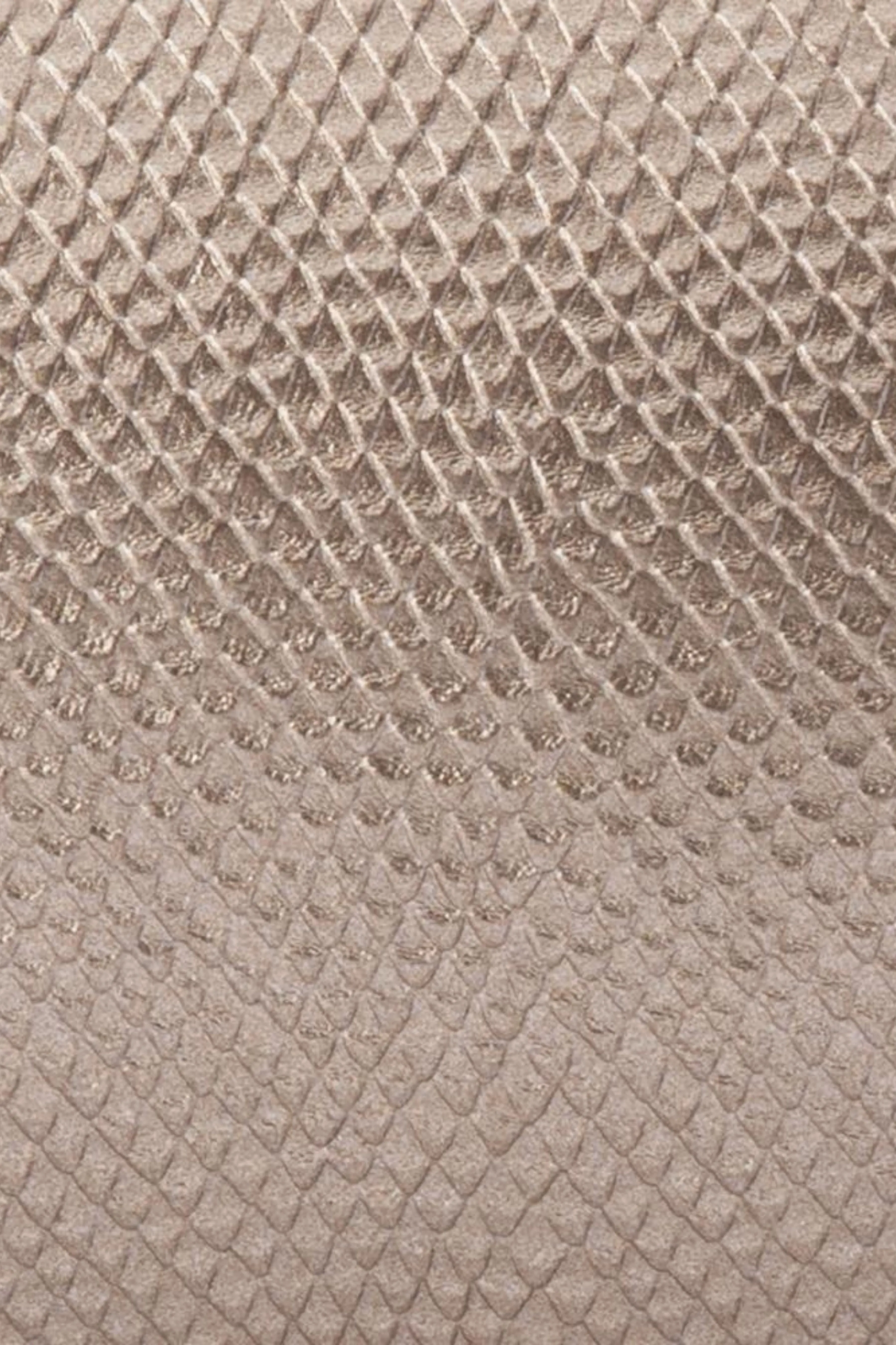 Giselle Metallic Reptile Clutch - Pewter