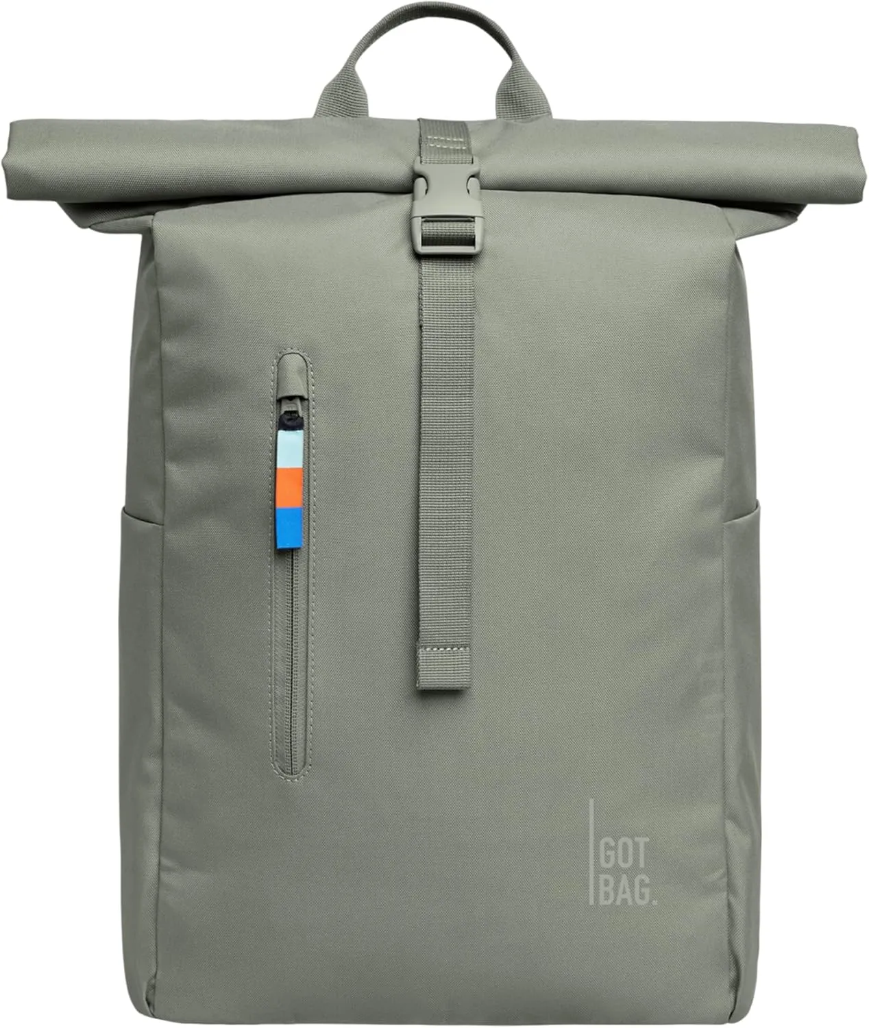 GOT BAG - ROLLTOP EASY Backpack, Backpack for Hiking & Travel with a 16” Laptop Sleeve, Eco-Conscious Bag Made of Recycled Ocean Impact Plastic™ (Bass Color)