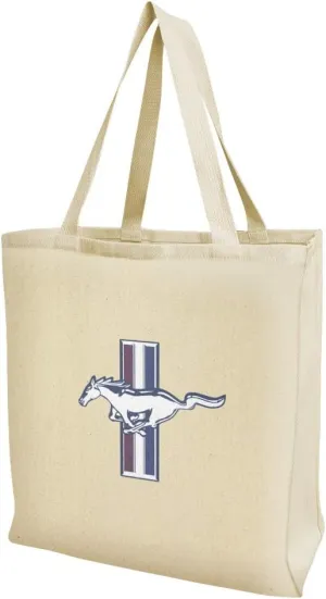 GRAPHICS & MORE Ford Mustang Logo Grocery Travel Reusable Tote Bag