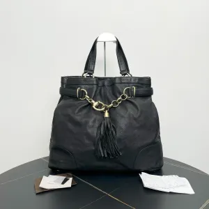 Gucci Black Leather Indy Tote Bag