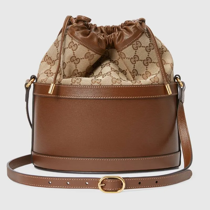 Gucci Horsebit 1955 Bucket Bag Brown Leather