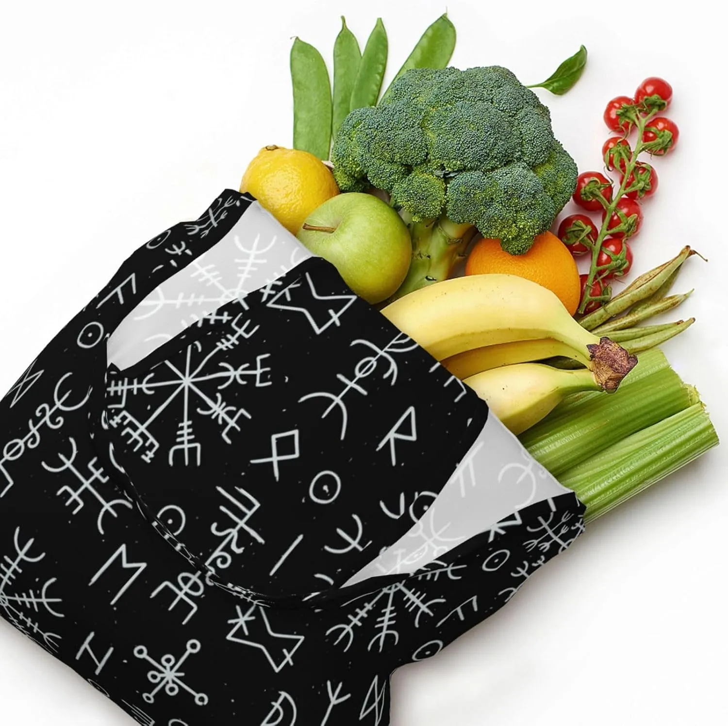 halloween spider web black Canvas Tote Bags Reusable Shopping Bag Handbag for Shopper Beach Gifts