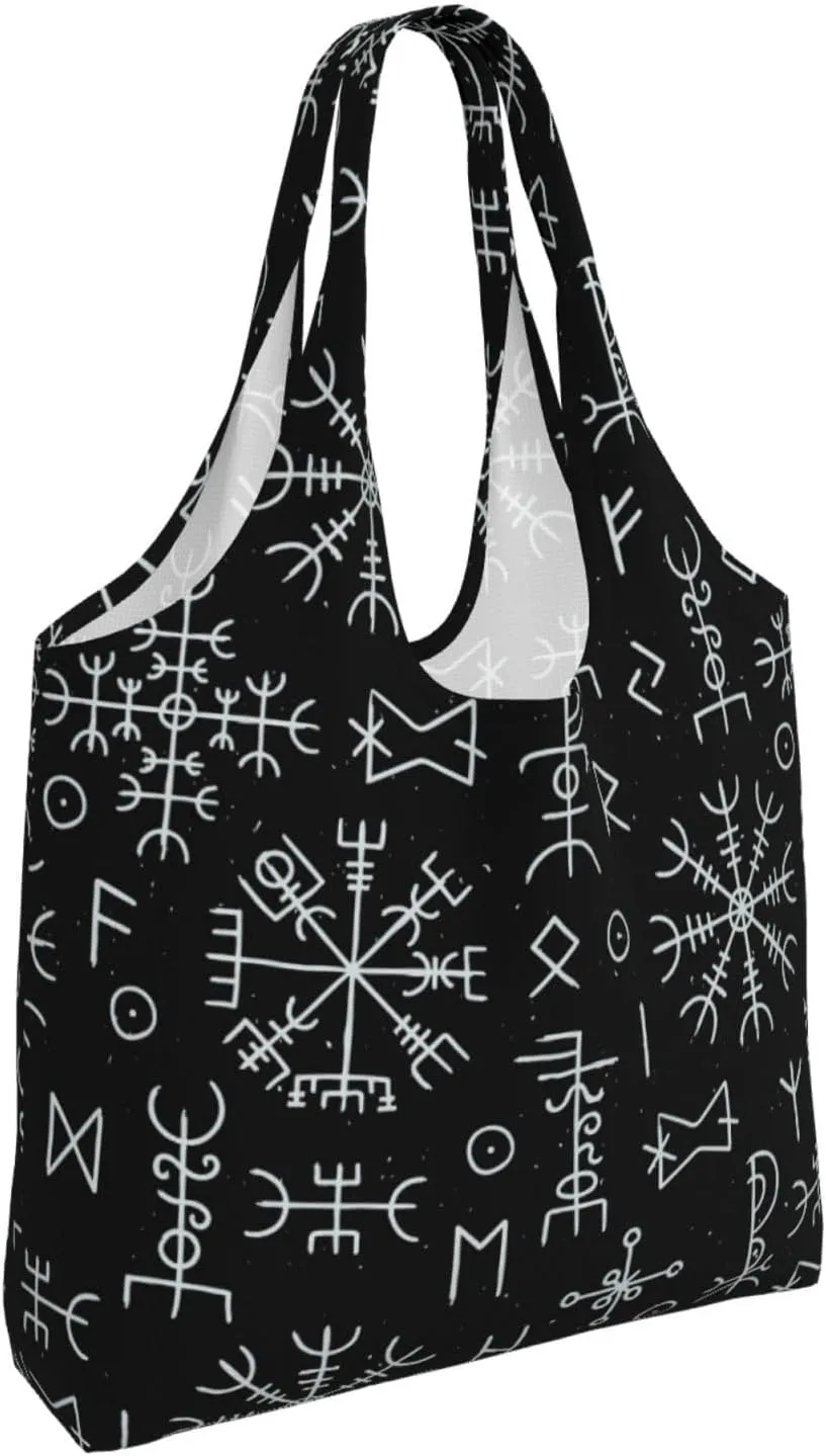 halloween spider web black Canvas Tote Bags Reusable Shopping Bag Handbag for Shopper Beach Gifts