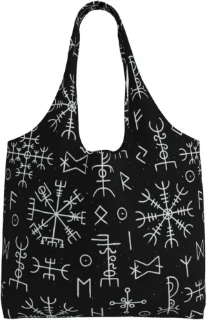 halloween spider web black Canvas Tote Bags Reusable Shopping Bag Handbag for Shopper Beach Gifts