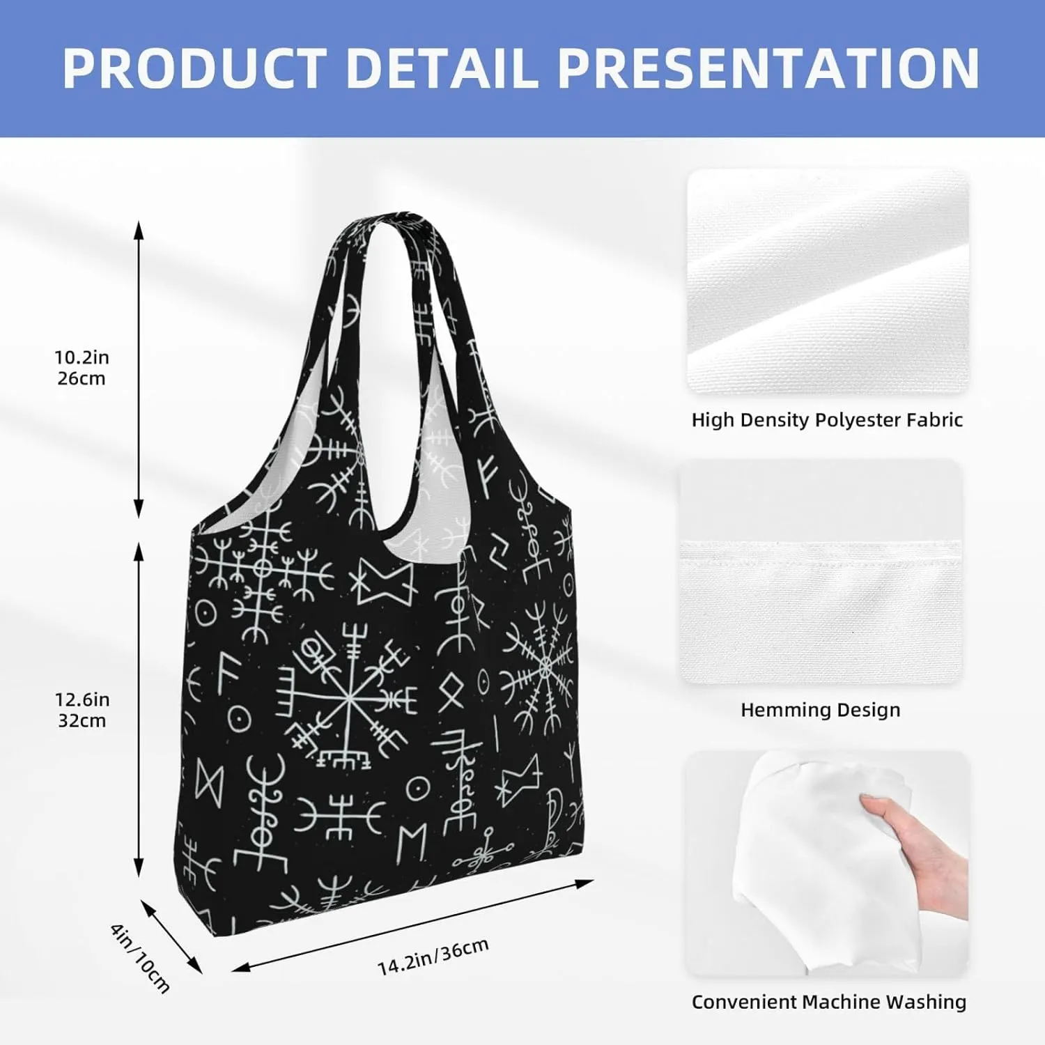 halloween spider web black Canvas Tote Bags Reusable Shopping Bag Handbag for Shopper Beach Gifts