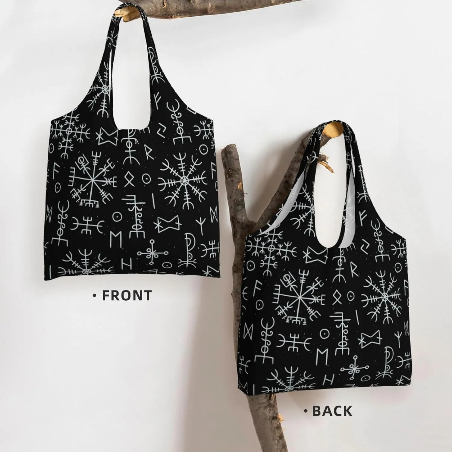 halloween spider web black Canvas Tote Bags Reusable Shopping Bag Handbag for Shopper Beach Gifts