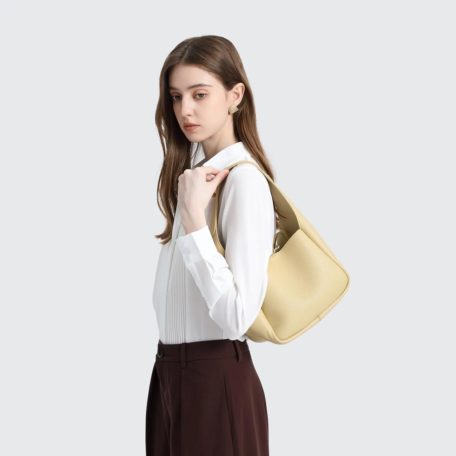 Handbag Chic Vegan Leather Tote Bag for Women Daily Carryall Magnetic Buckle Large Capacity