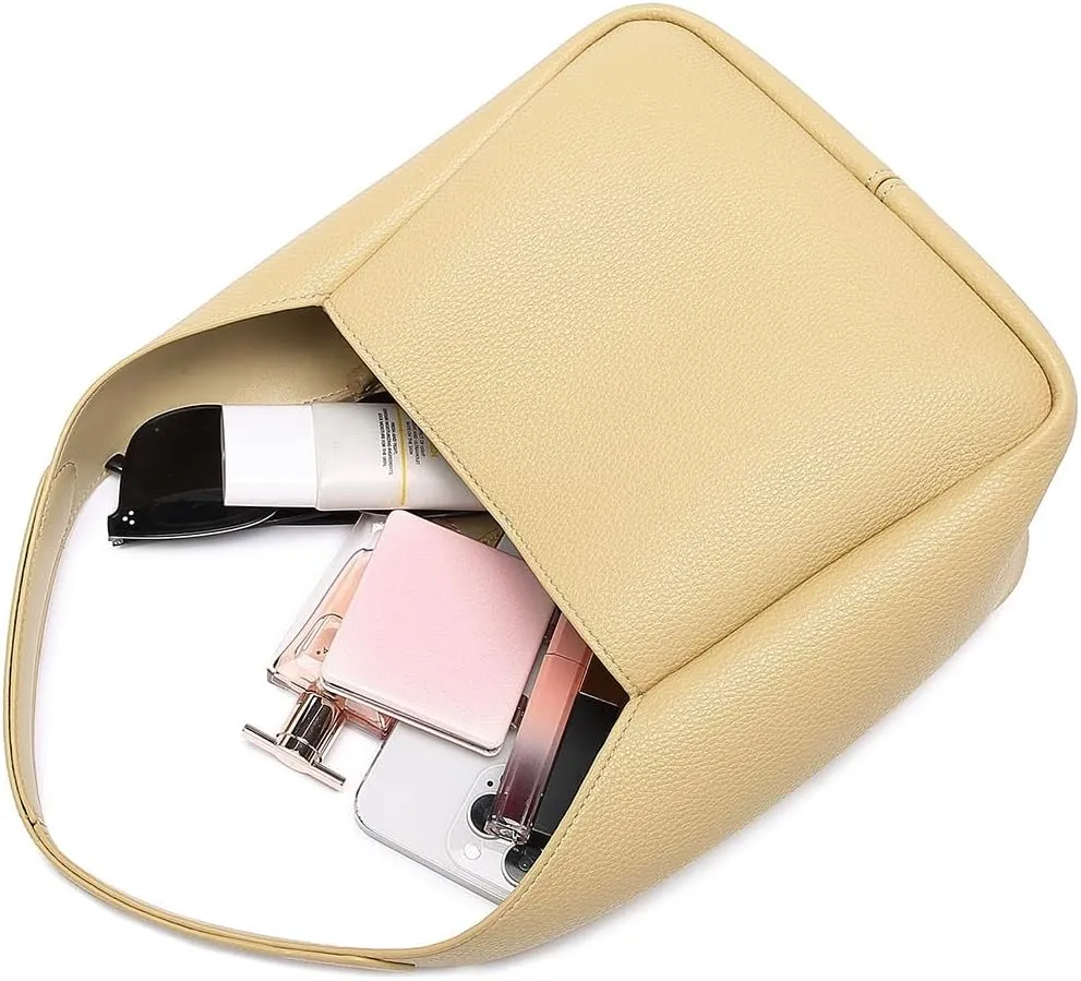Handbag Chic Vegan Leather Tote Bag for Women Daily Carryall Magnetic Buckle Large Capacity