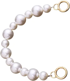 HAPINARY Handbag Chain Buckle Beaded Bag Chain for DIY Purse Silver Chain for Bag Decorati