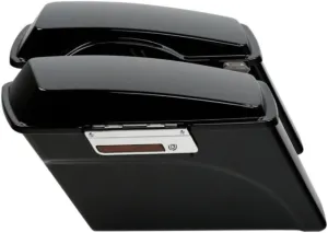 Hard Saddle Bags Trunk w/Lid & Latch Key for Electra for Road for Road King for Street for Tour Road (1 Pair Left & Right Saddlebag   2   2 Latches)