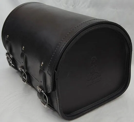 Heavy duty Deluxe and Standard black Leather back rack tour roll.