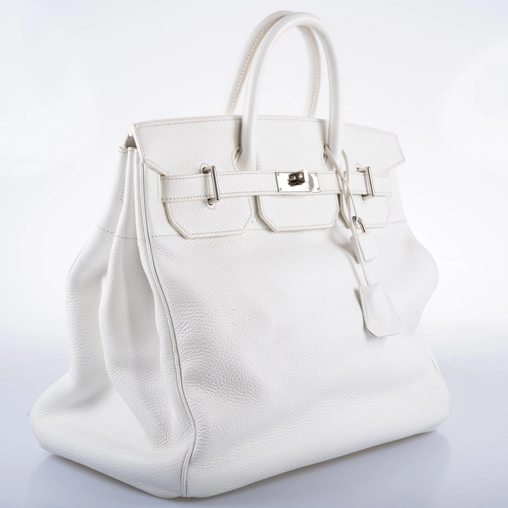 Hermes Birkin 40 HAC White Togo Palladium Hardware
