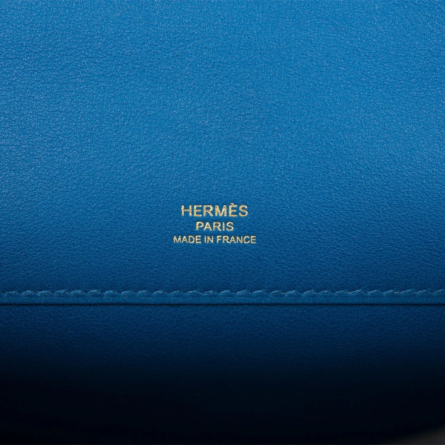 Hermes Deep Blue Swift Kelly Cut Gold Hardware