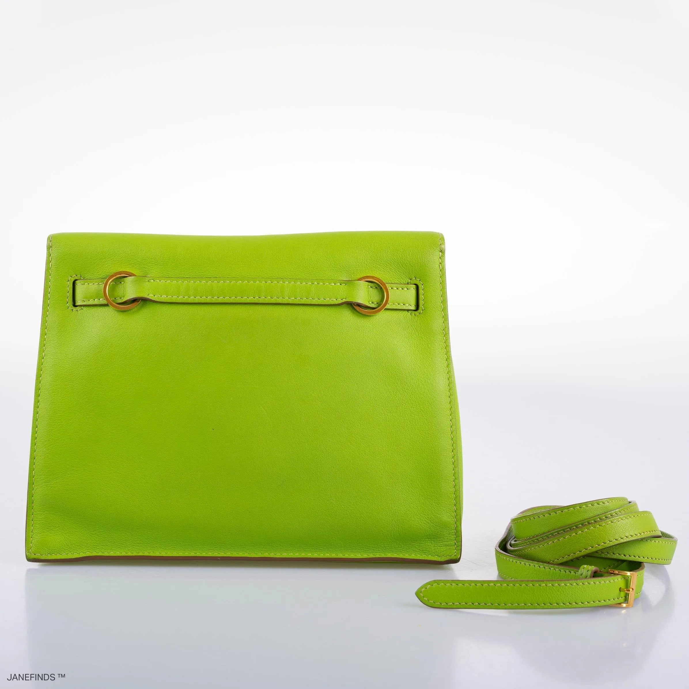 Hermes Kelly Danse II Vert Cru Swift with Gold Hardware - 2004, H Square