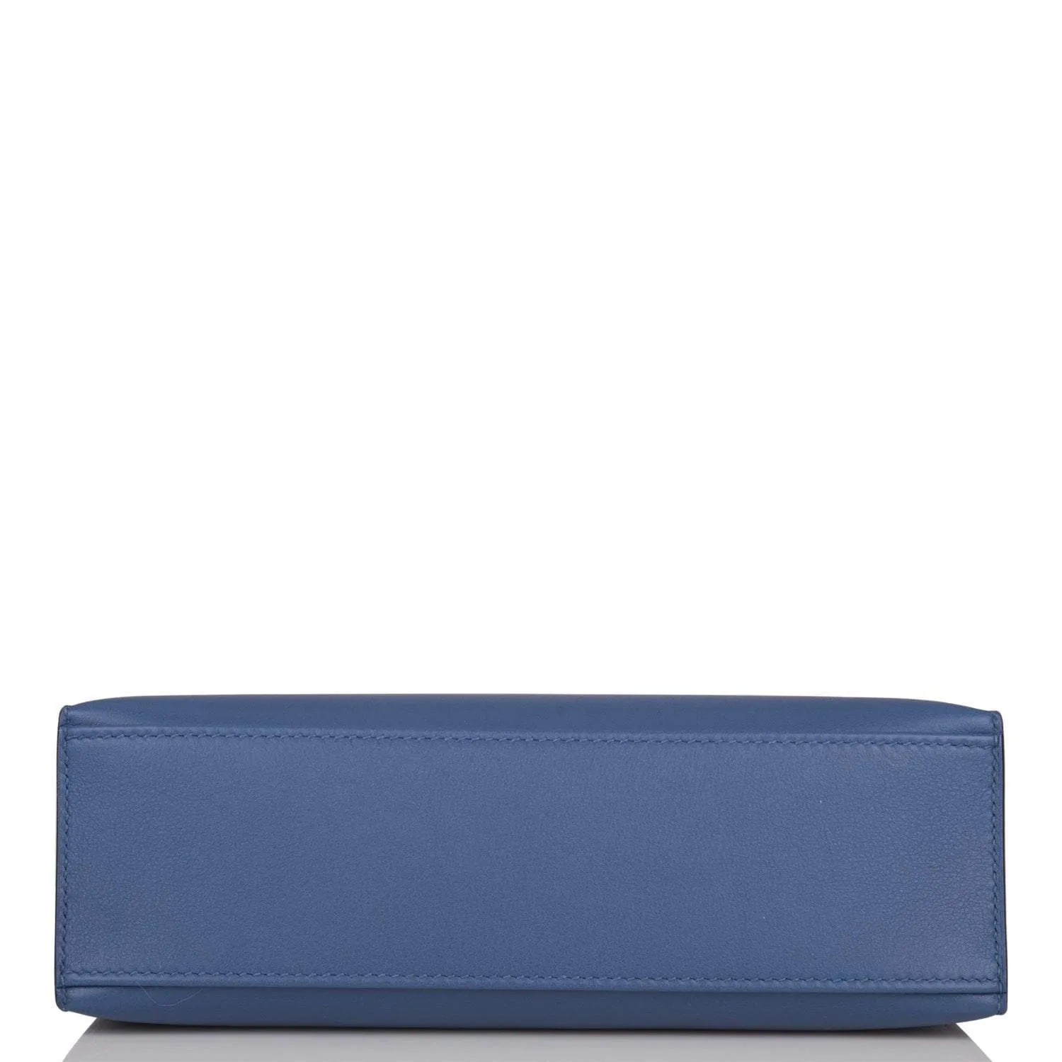 Hermes Kelly Pochette Blue Brighton Swift Palladium Hardware